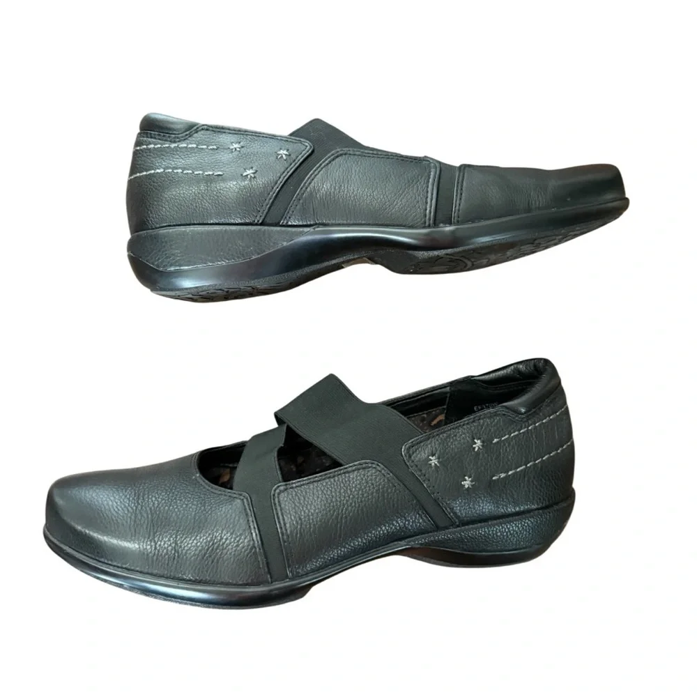 Aetrex Mary Jane Black Leather Shoes-Size9